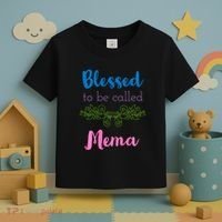 Blessed To Be Called Mema MotherS Day Toddler T-Shirt thumb 3