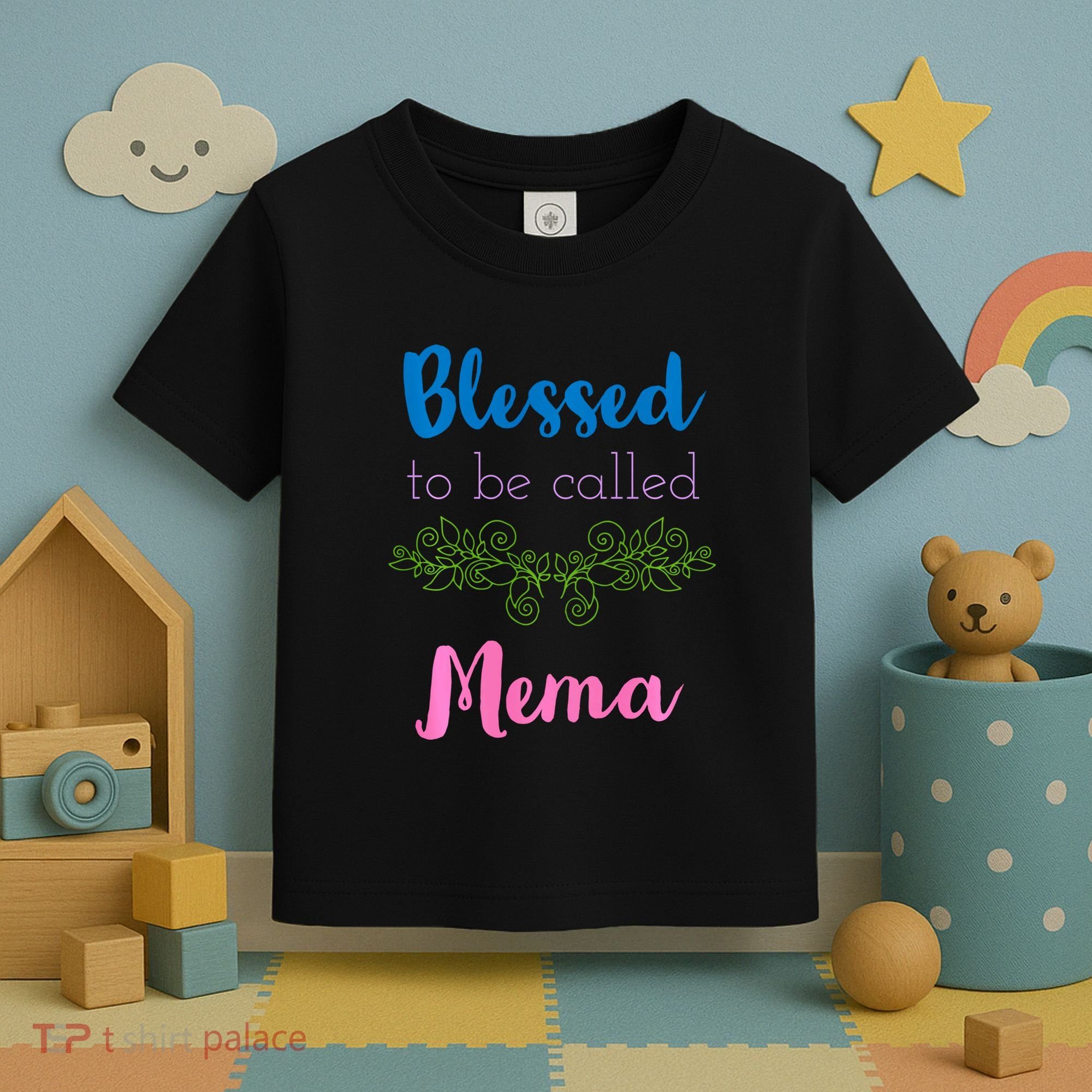 Blessed To Be Called Mema MotherS Day Toddler T-Shirt