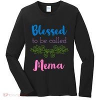 Blessed To Be Called Mema MotherS Day Women's Long Sleeve Shirt thumb 0