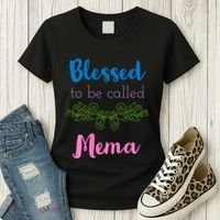Blessed To Be Called Mema MotherS Day Women's T-Shirt thumb 3