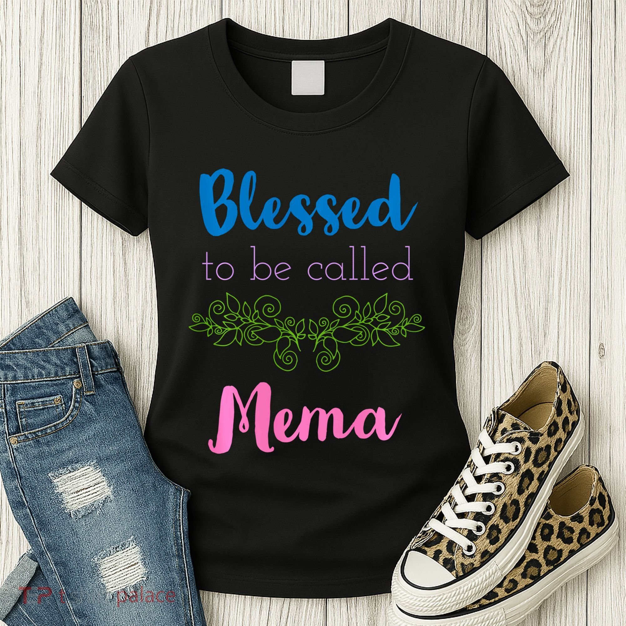 Blessed To Be Called Mema MotherS Day Women's T-Shirt