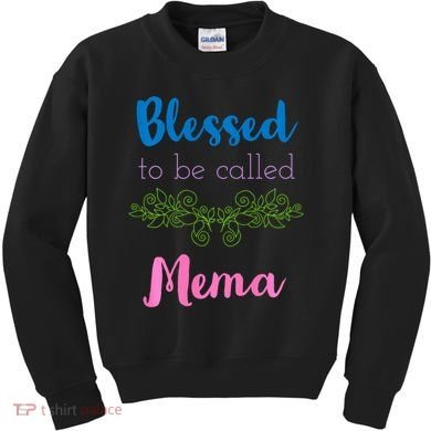 Blessed To Be Called Mema MotherS Day Kids Sweatshirt