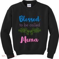 Blessed To Be Called Mema MotherS Day Kids Sweatshirt thumb 0