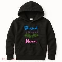 Blessed To Be Called Mema MotherS Day Kids Hoodie thumb 0