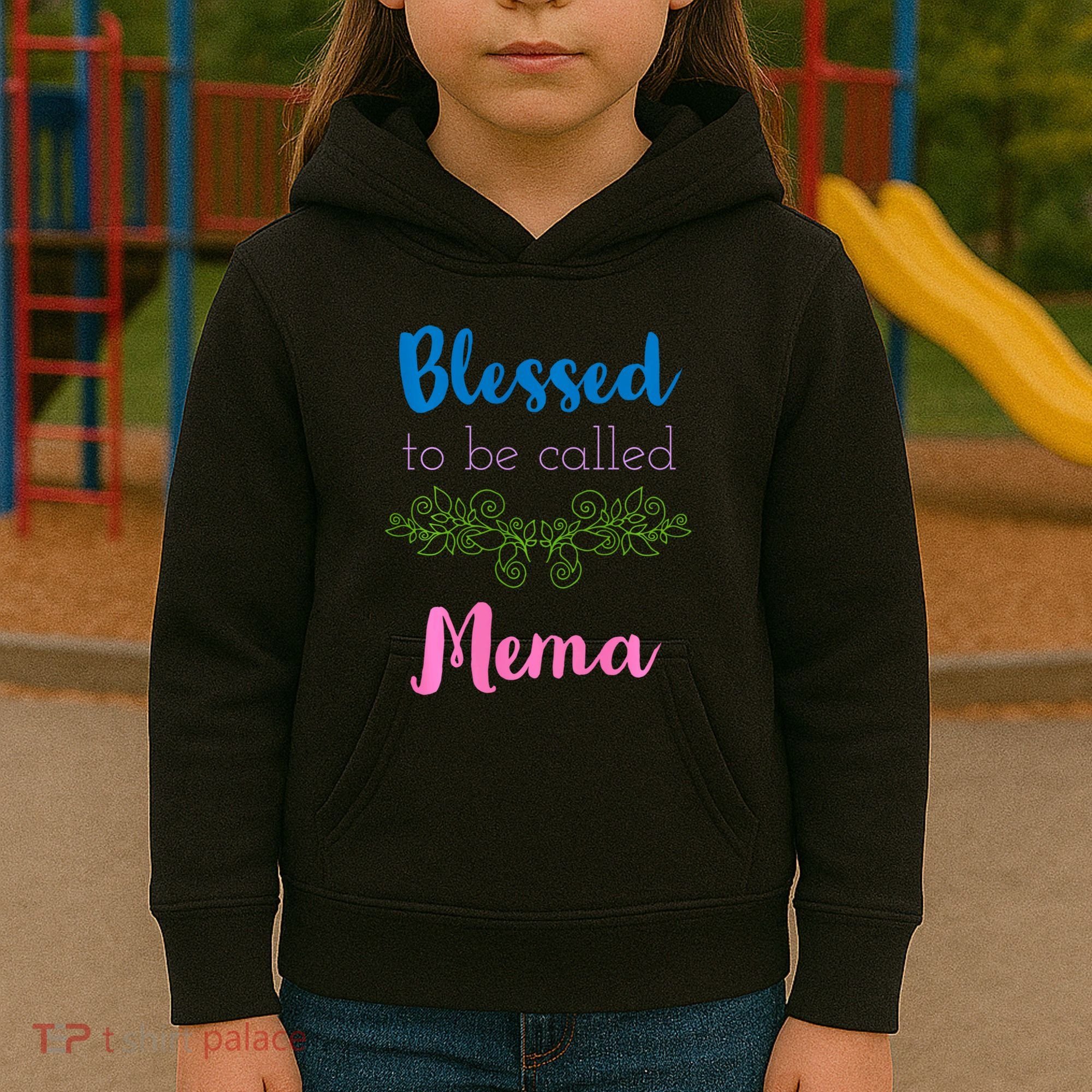 Blessed To Be Called Mema MotherS Day Kids Hoodie