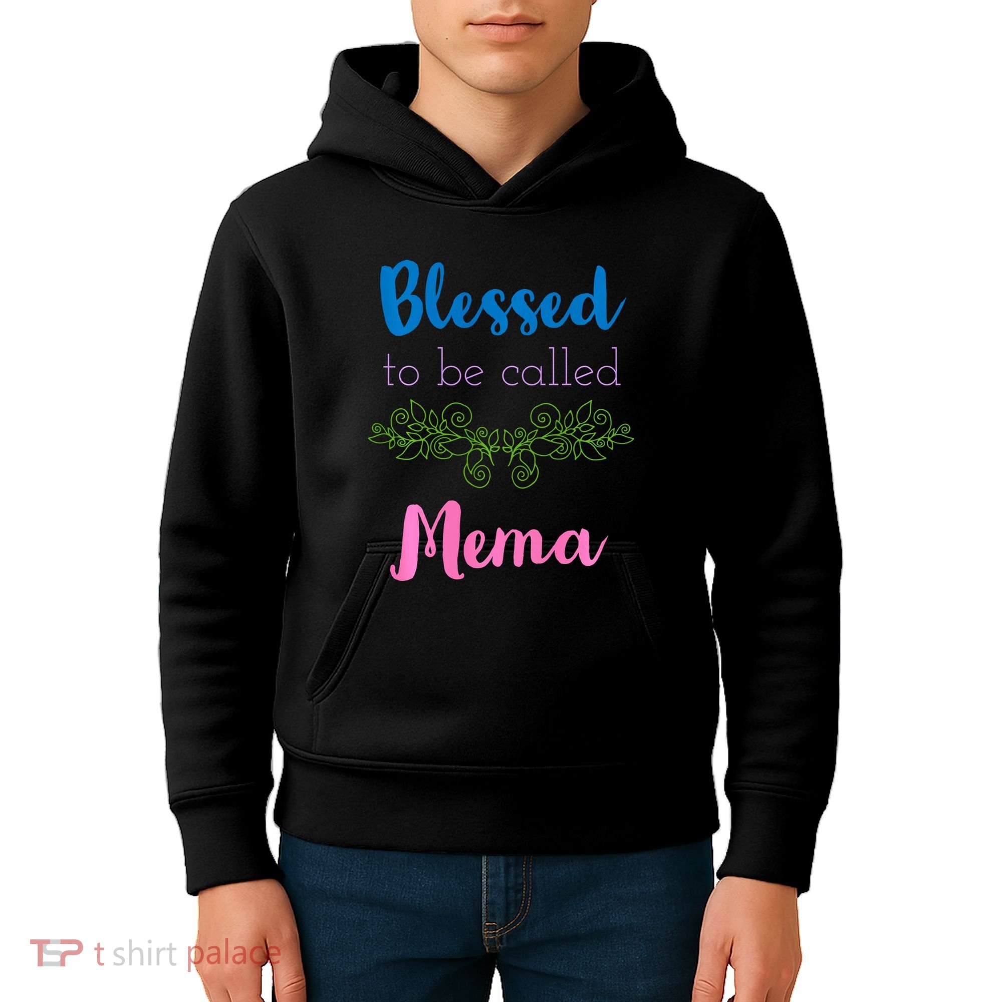 Blessed To Be Called Mema MotherS Day Kids Hoodie