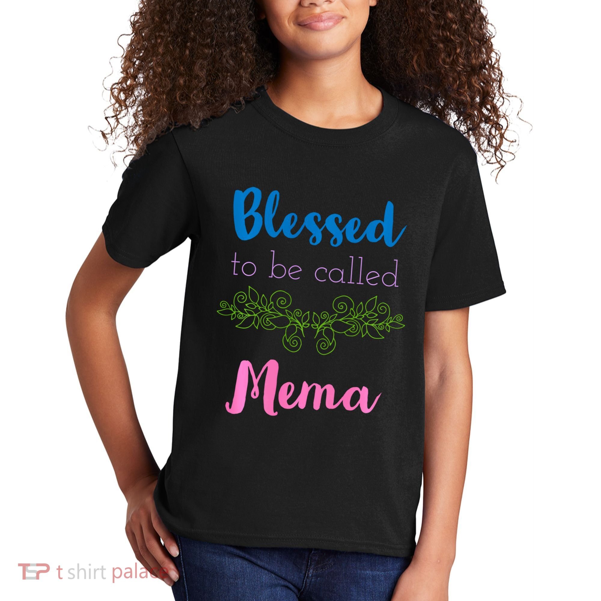 Blessed To Be Called Mema MotherS Day Kids T-Shirt