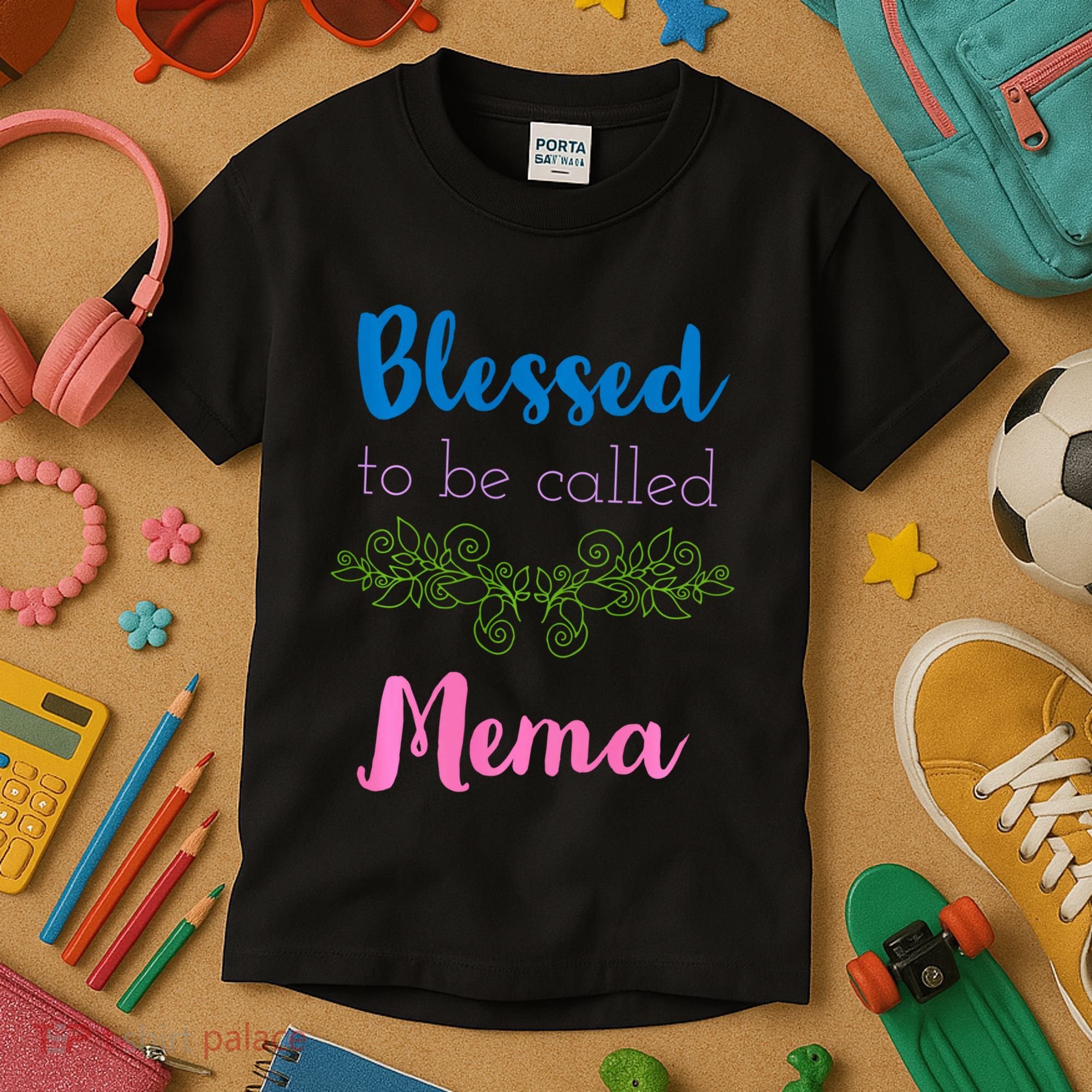 Blessed To Be Called Mema MotherS Day Kids T-Shirt