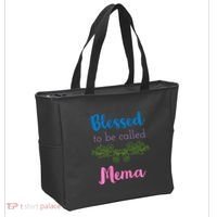 Blessed To Be Called Mema MotherS Day Tote Bag thumb 2