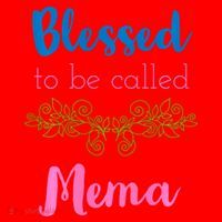 Blessed To Be Called Mema MotherS Day Santa Hat thumb 1
