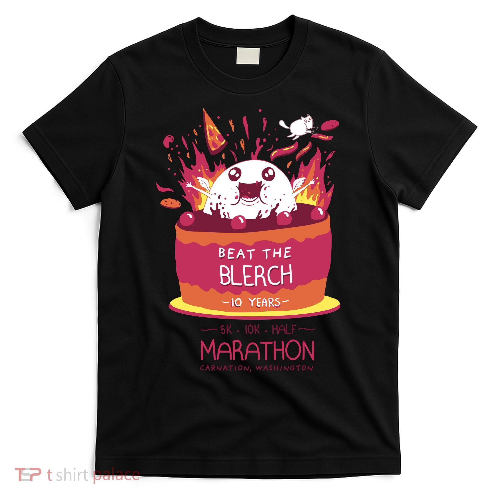 Beat The Blerch 10 Years Marathon Carnation Washington T-Shirt