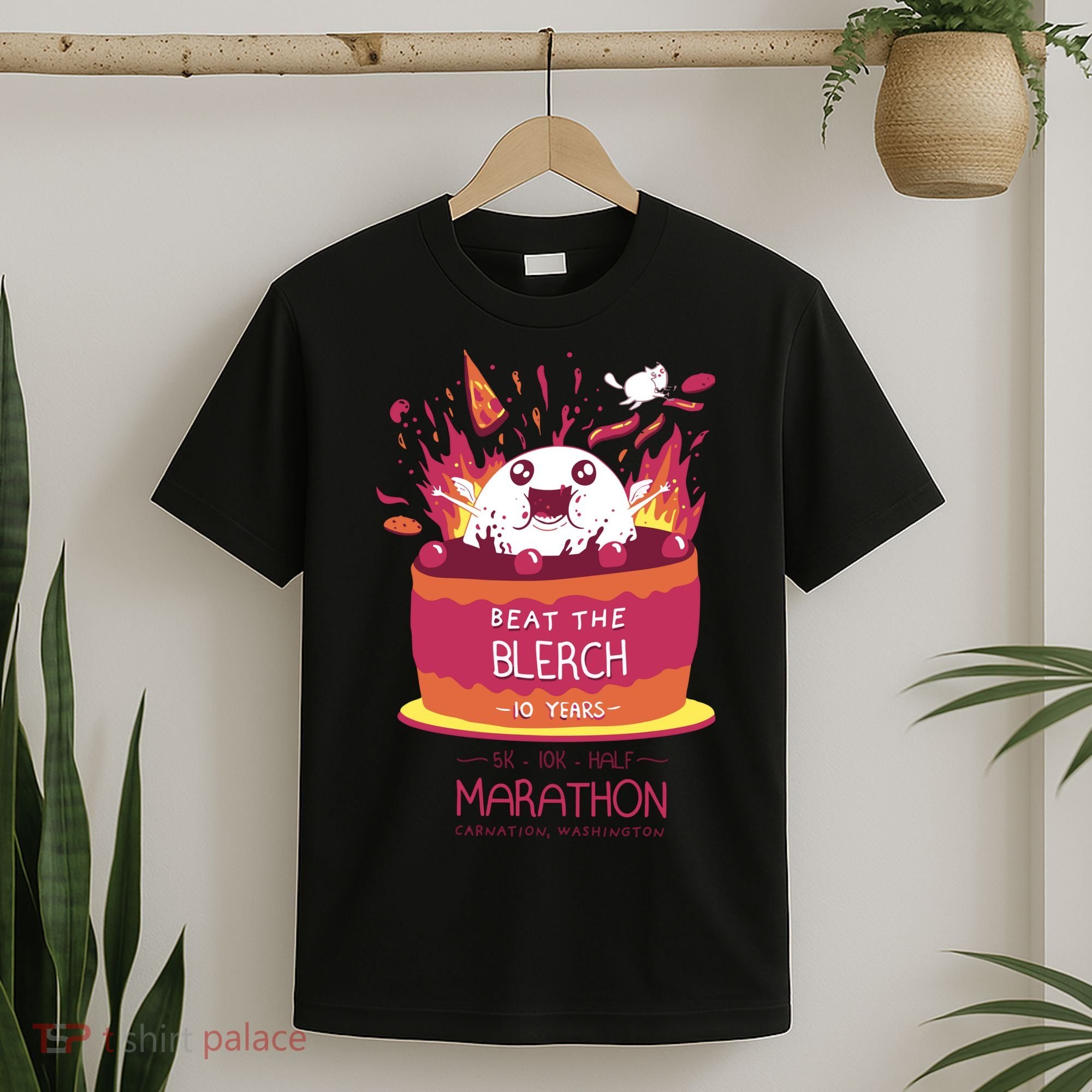 Beat The Blerch 10 Years Marathon Carnation Washington T-Shirt