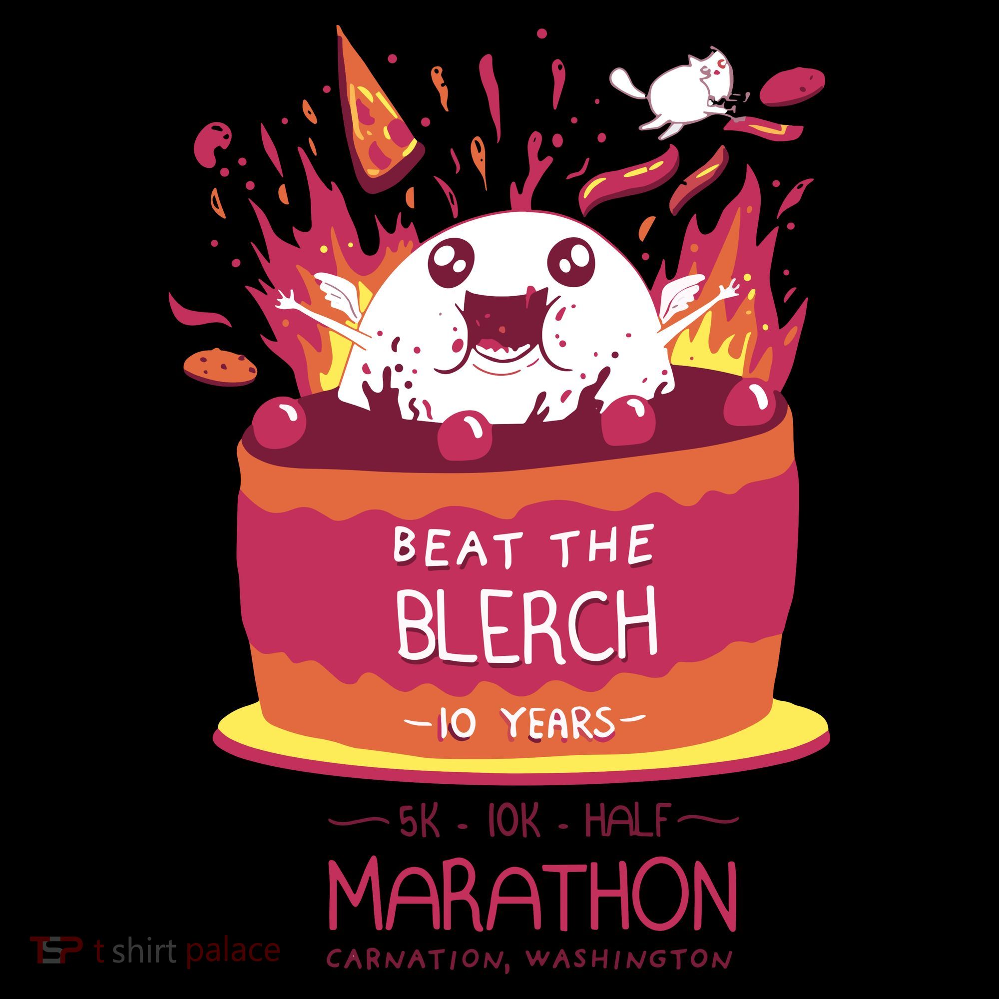 Beat The Blerch 10 Years Marathon Carnation Washington Women's Hoodie