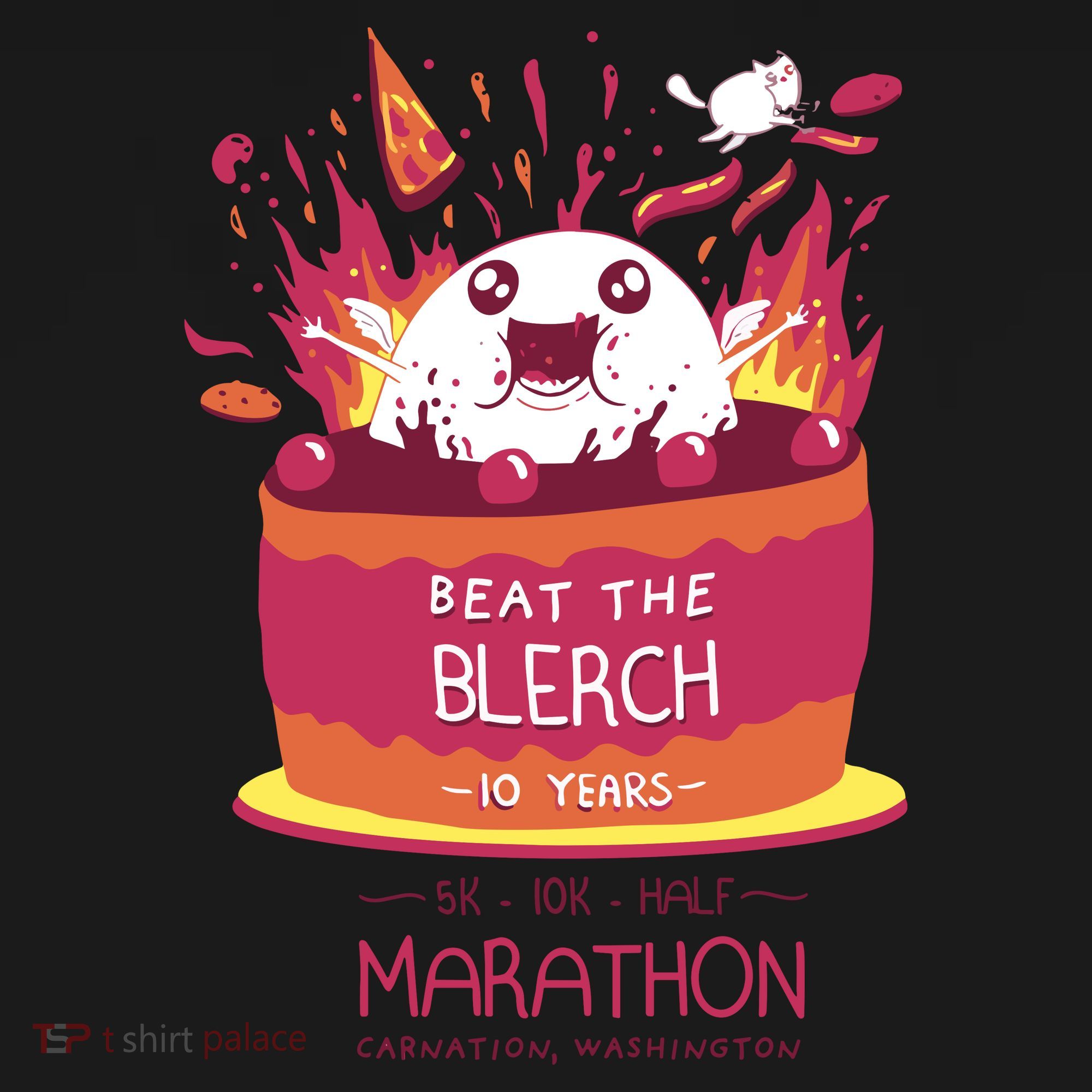 Beat The Blerch 10 Years Marathon Carnation Washington Mousepad