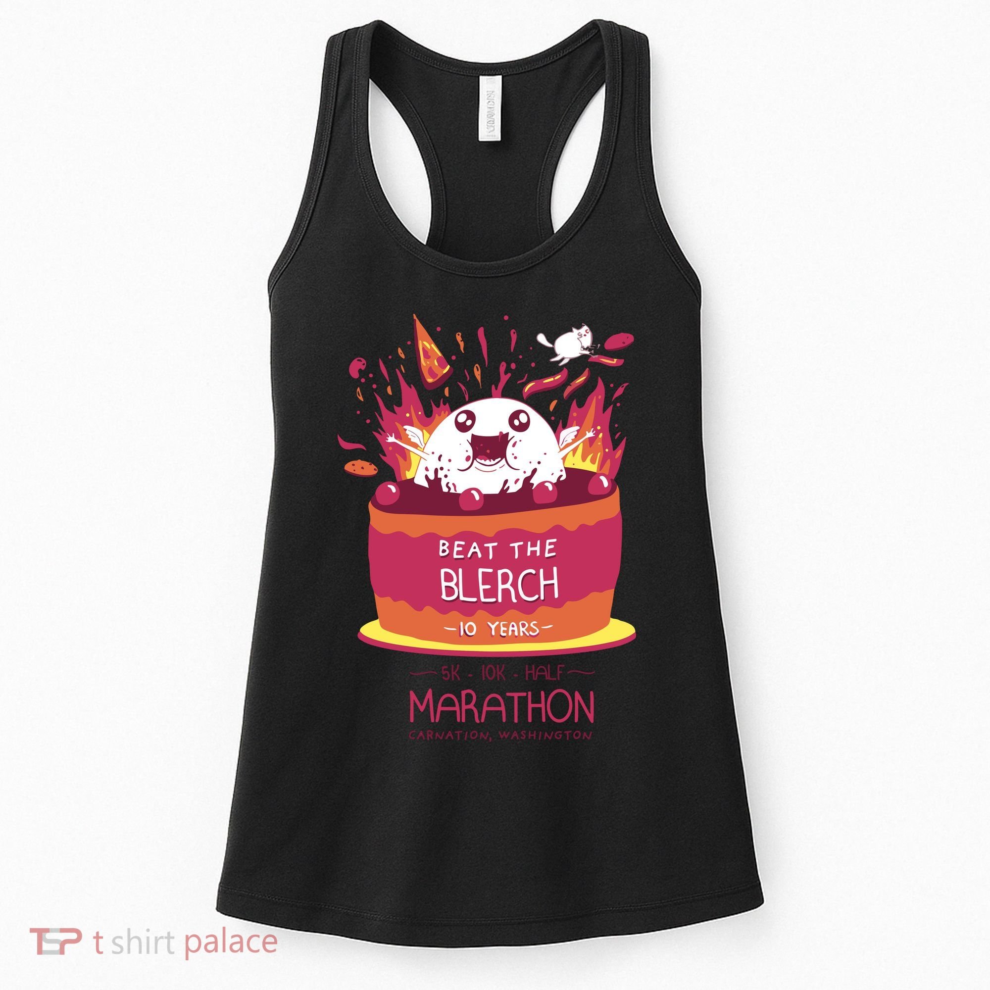 Beat The Blerch 10 Years Marathon Carnation Washington Women's Tank Top