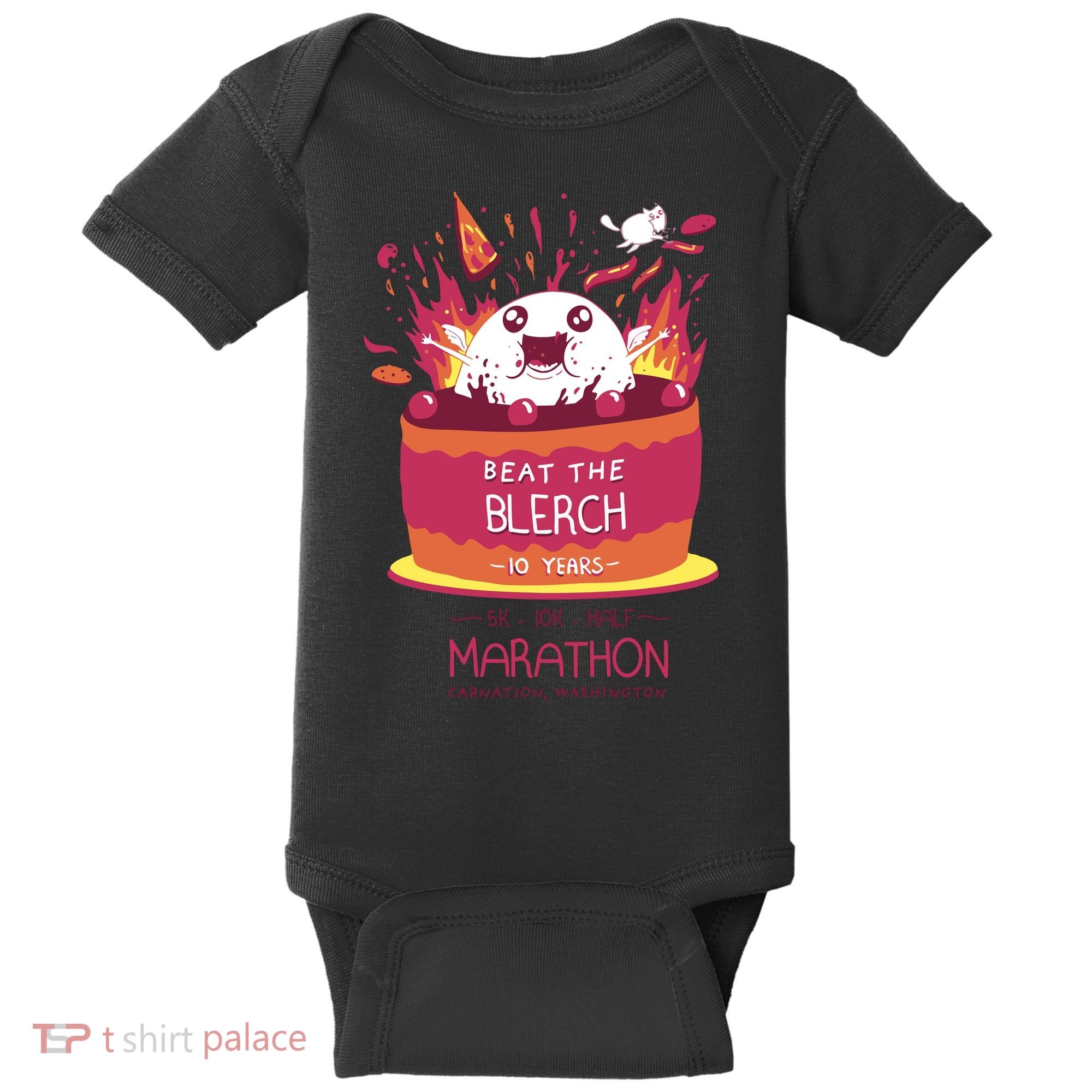 Beat The Blerch 10 Years Marathon Carnation Washington Baby Bodysuit