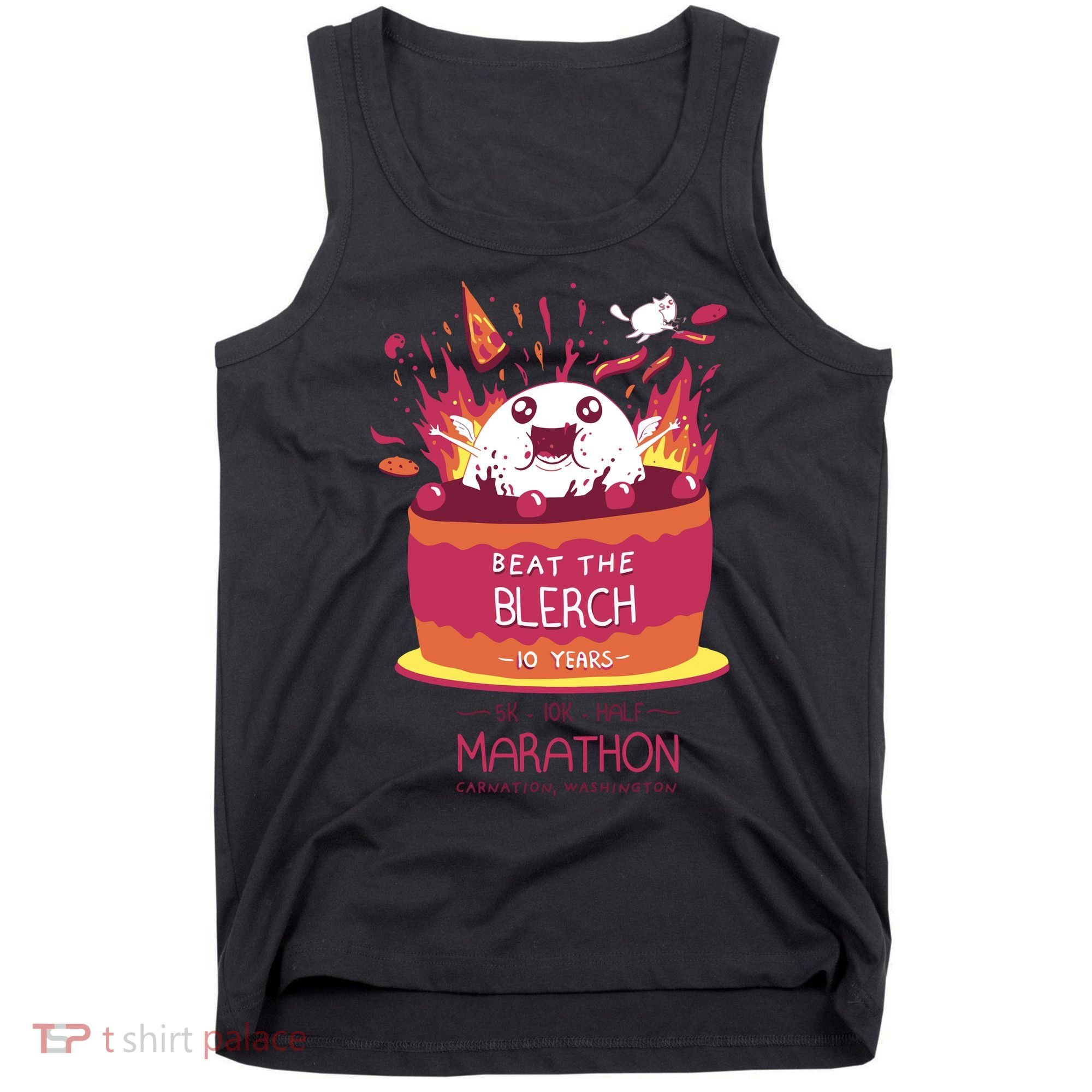 Beat The Blerch 10 Years Marathon Carnation Washington Tank Top