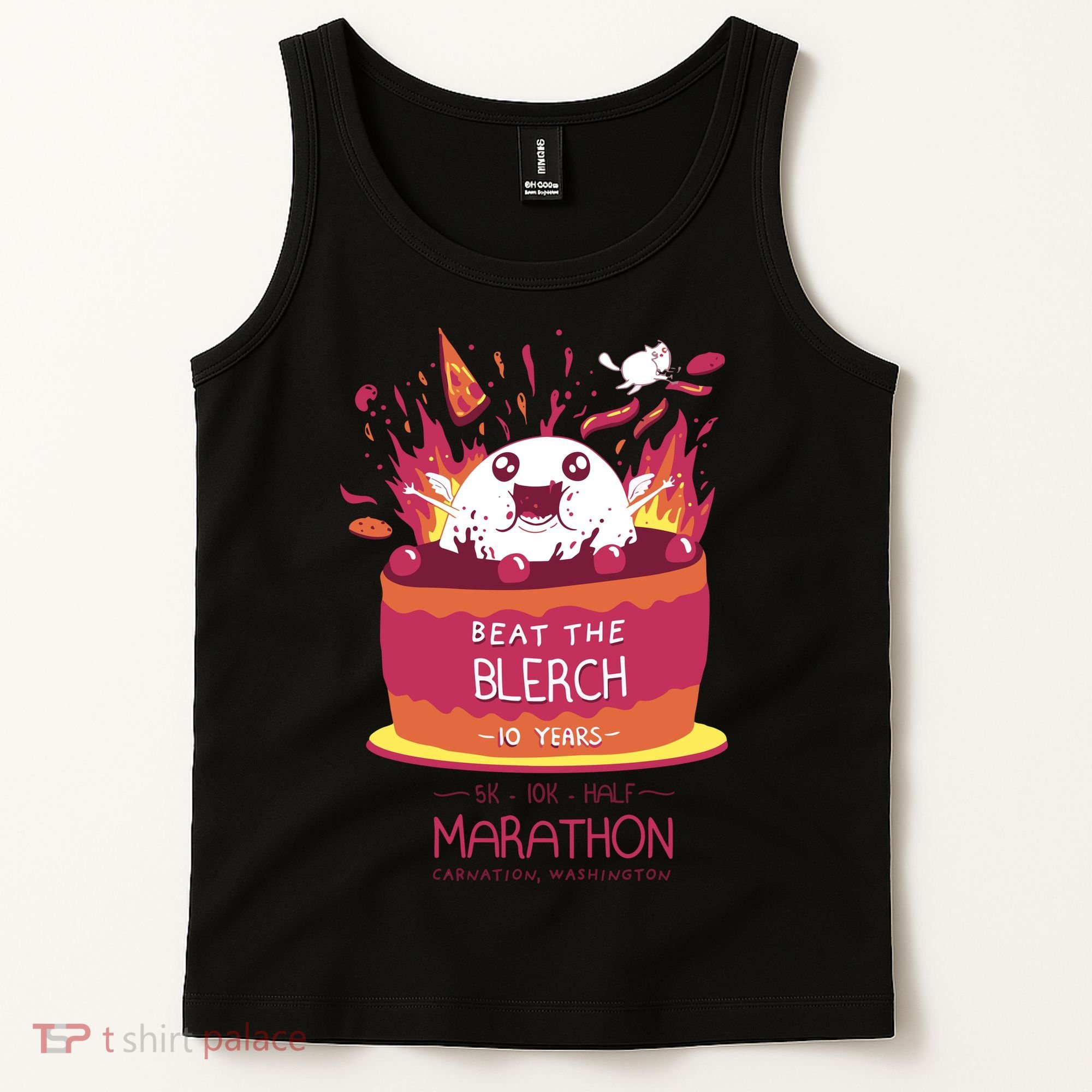 Beat The Blerch 10 Years Marathon Carnation Washington Tank Top