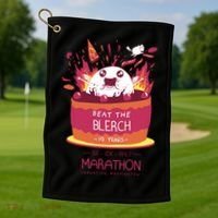 Beat The Blerch 10 Years Marathon Carnation Washington Golf Towel thumb 1