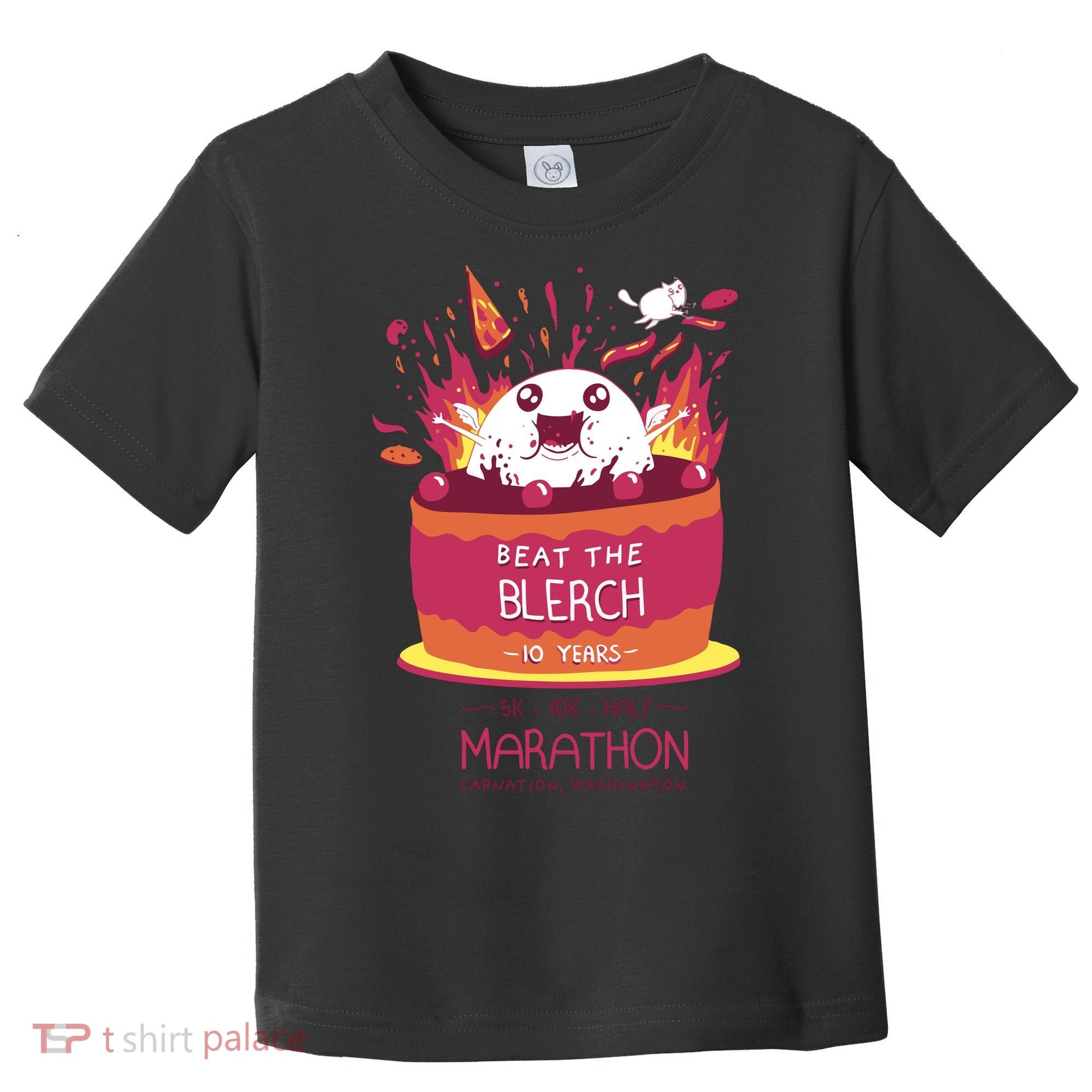 Beat The Blerch 10 Years Marathon Carnation Washington Toddler T-Shirt