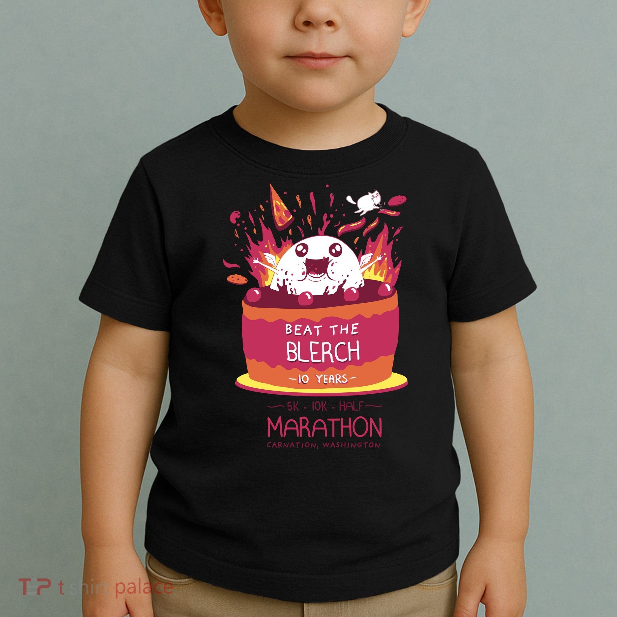 Beat The Blerch 10 Years Marathon Carnation Washington Toddler T-Shirt