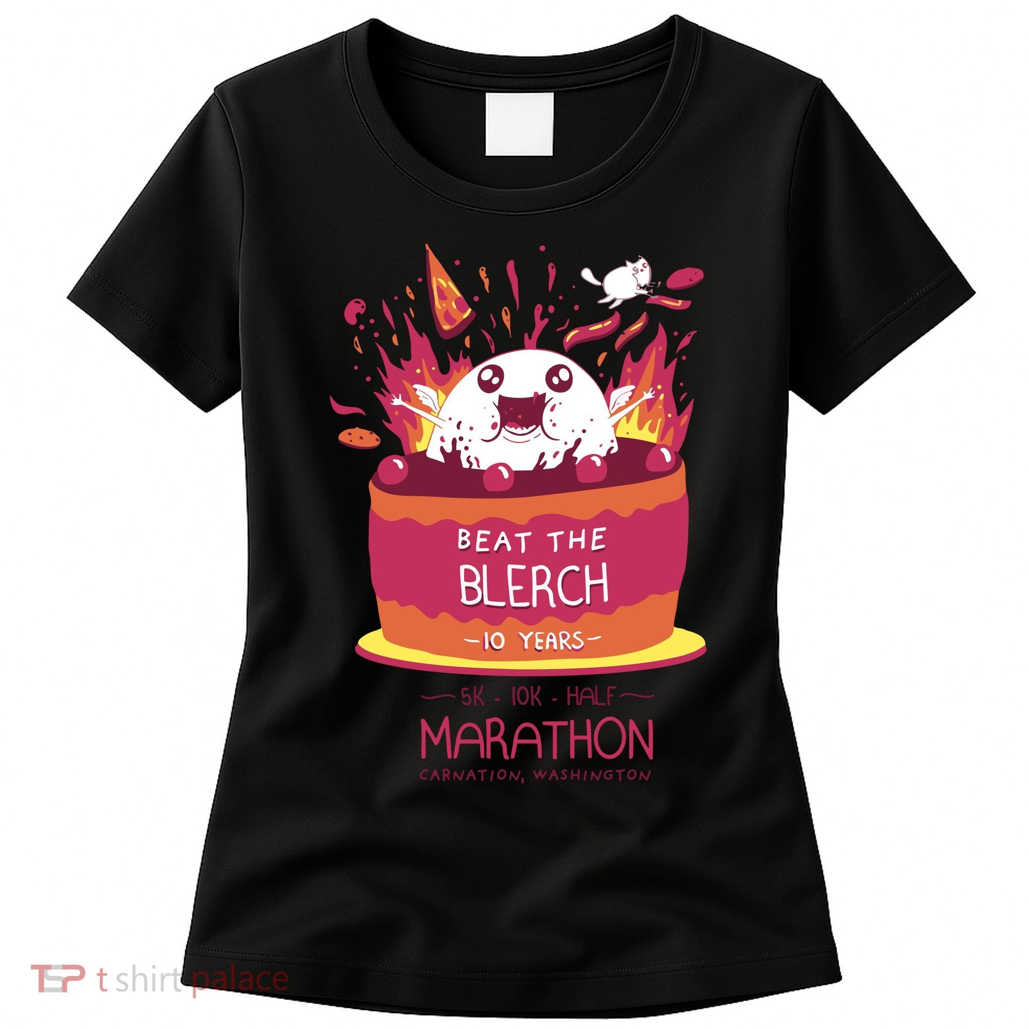 Beat The Blerch 10 Years Marathon Carnation Washington Women's T-Shirt