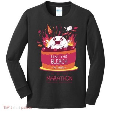 Beat The Blerch 10 Years Marathon Carnation Washington Kids Long Sleeve Shirt