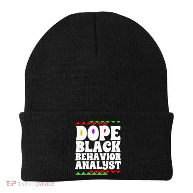 Behavior Technician BCBA ABA Dope Black Behavior Analyst Beanie