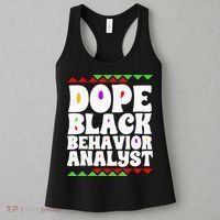 Behavior Technician BCBA ABA Dope Black Behavior Analyst Women's Tank Top thumb 3