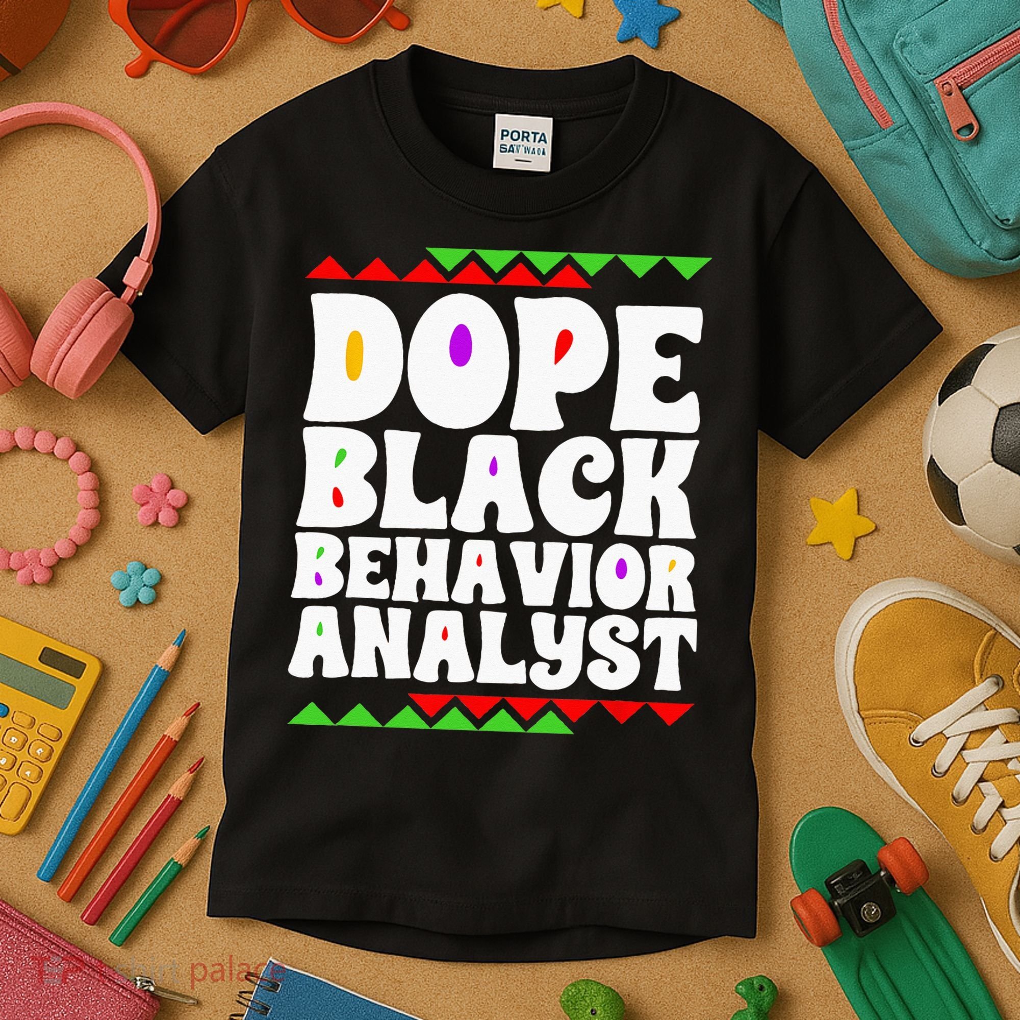 Behavior Technician BCBA ABA Dope Black Behavior Analyst Kids T-Shirt