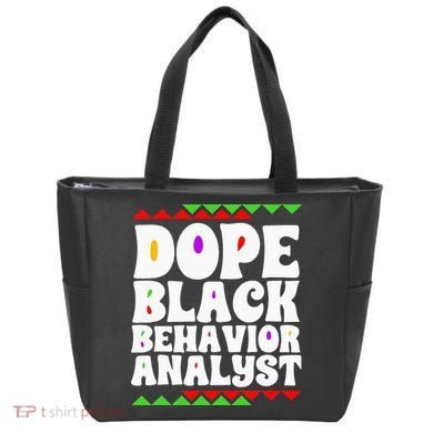 Behavior Technician BCBA ABA Dope Black Behavior Analyst Tote Bag