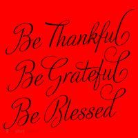 Be Thankful Be Grateful Be Blessed Santa Hat thumb 1