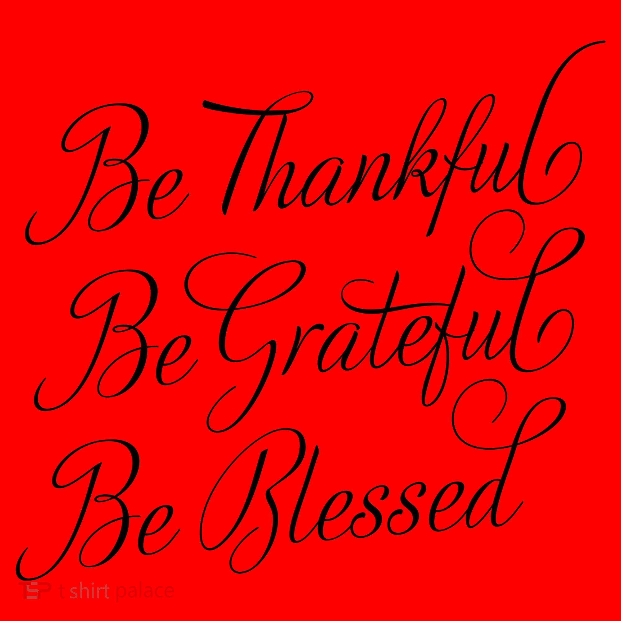 Be Thankful Be Grateful Be Blessed Santa Hat