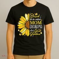 Blessed To Be Called Mom Grandma Great Grandma Mother's Day T-Shirt thumb 3