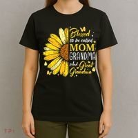 Blessed To Be Called Mom Grandma Great Grandma Mother's Day T-Shirt thumb 4