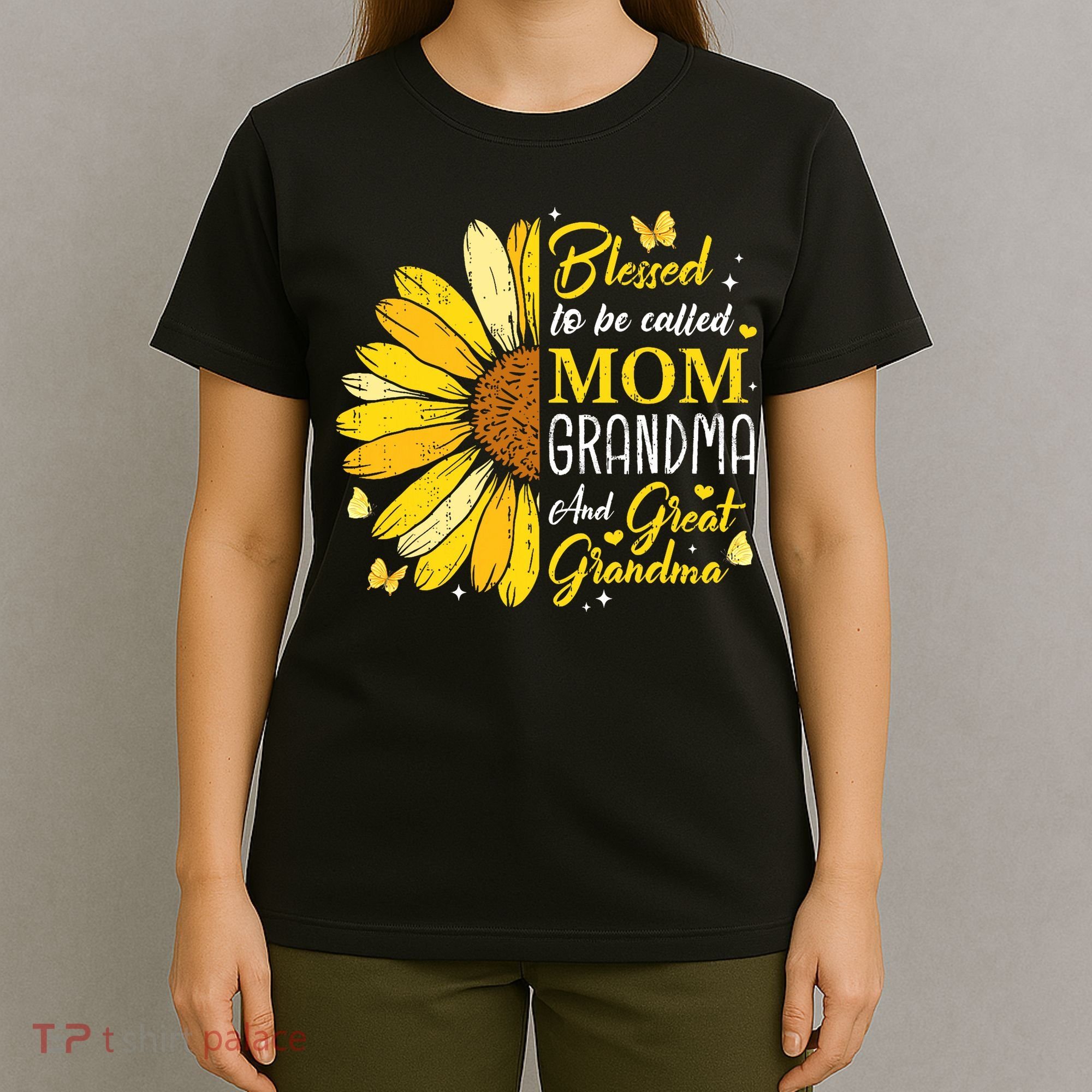 Blessed To Be Called Mom Grandma Great Grandma Mother's Day T-Shirt