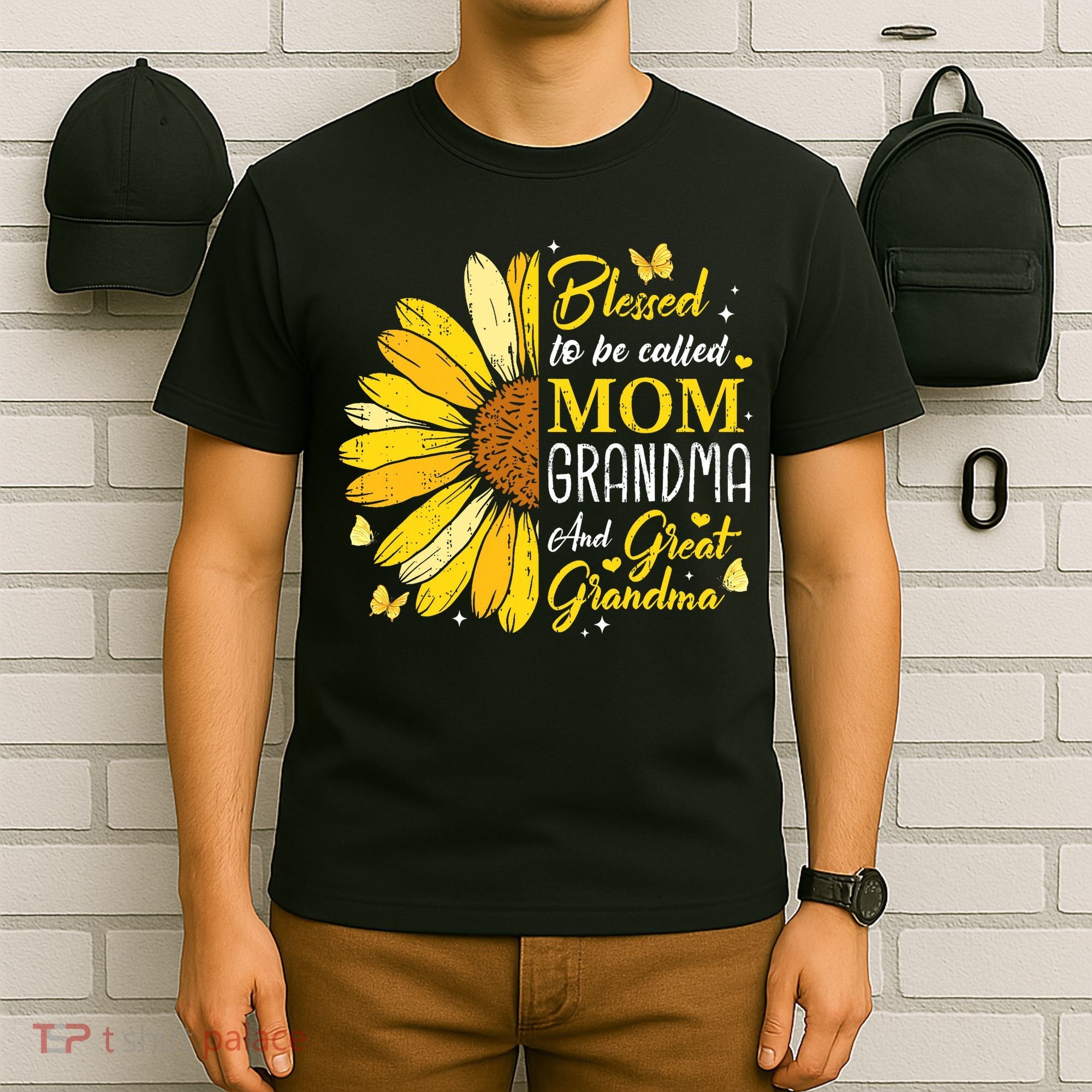 Blessed To Be Called Mom Grandma Great Grandma Mother's Day T-Shirt