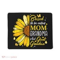 Blessed To Be Called Mom Grandma Great Grandma Mother's Day Mousepad thumb 0