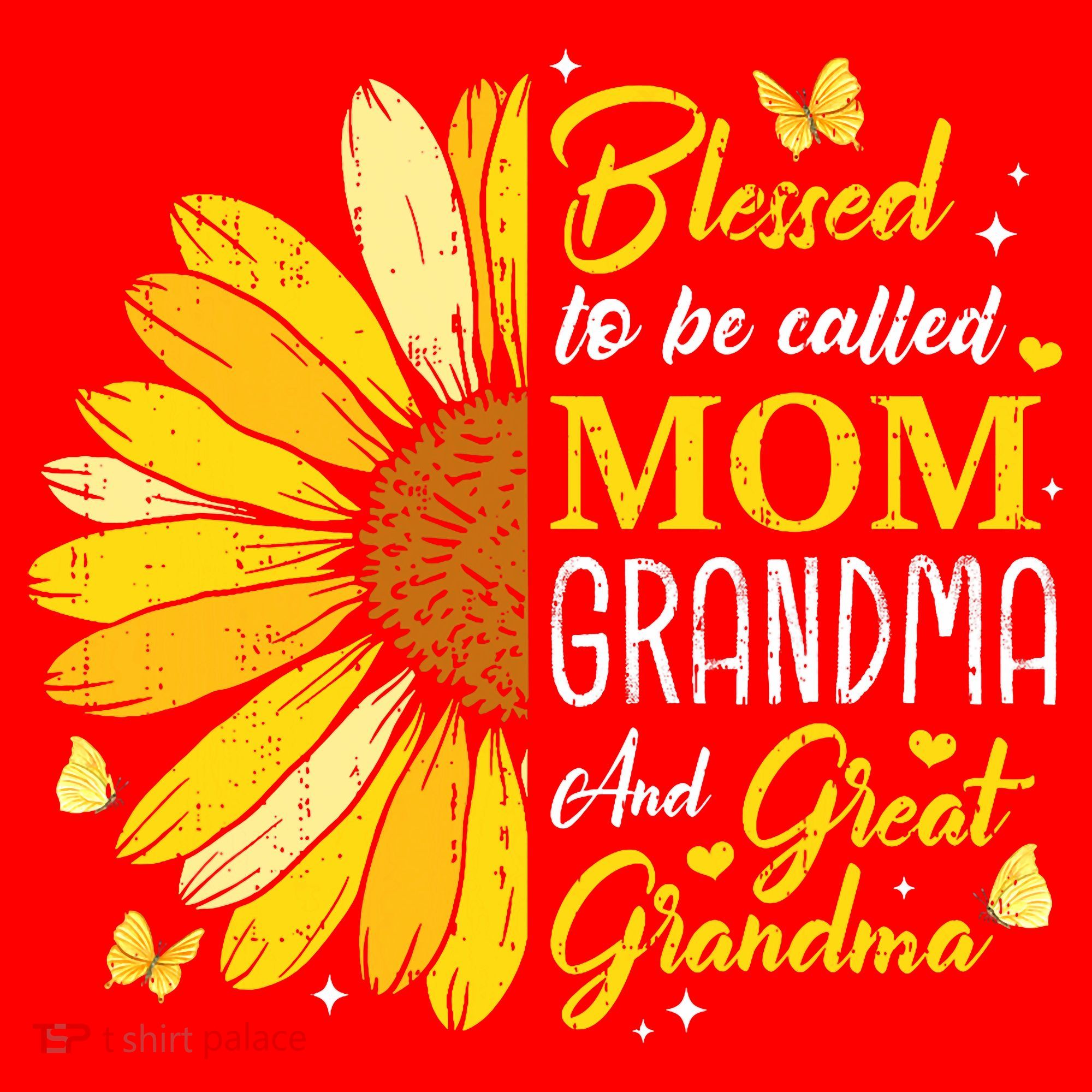 Blessed To Be Called Mom Grandma Great Grandma Mother's Day Santa Hat