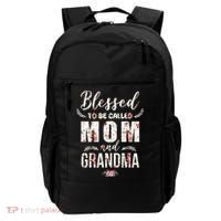 Blessed To Be Called Mom And Grandma Floral Backpack thumb 0