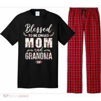 Blessed To Be Called Mom And Grandma Floral Pajama Set thumb 0