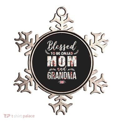 Blessed To Be Called Mom And Grandma Floral Ornament