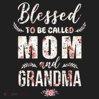 Blessed To Be Called Mom And Grandma Floral Golf Towel thumb 3