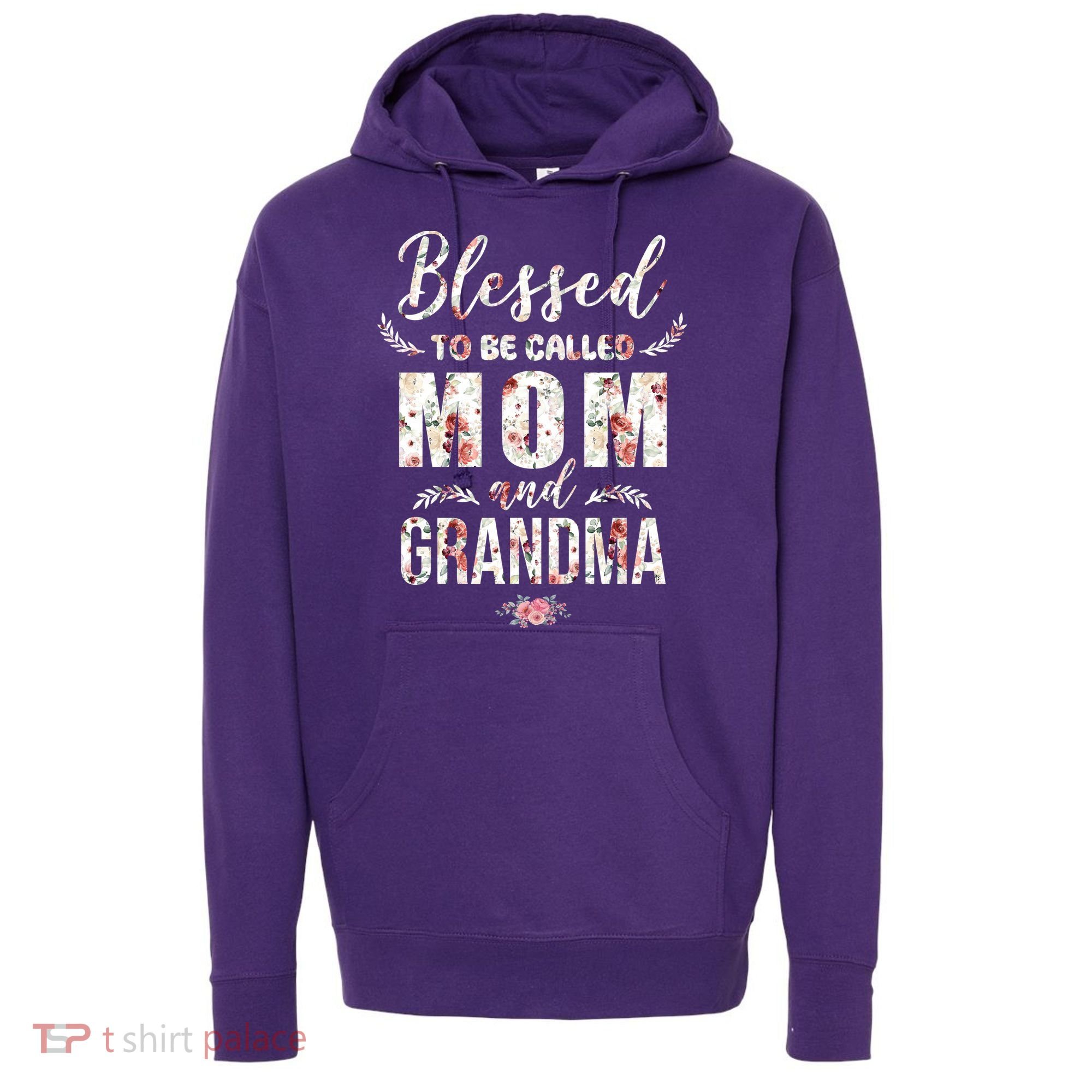 Blessed To Be Called Mom And Grandma Floral Hoodie