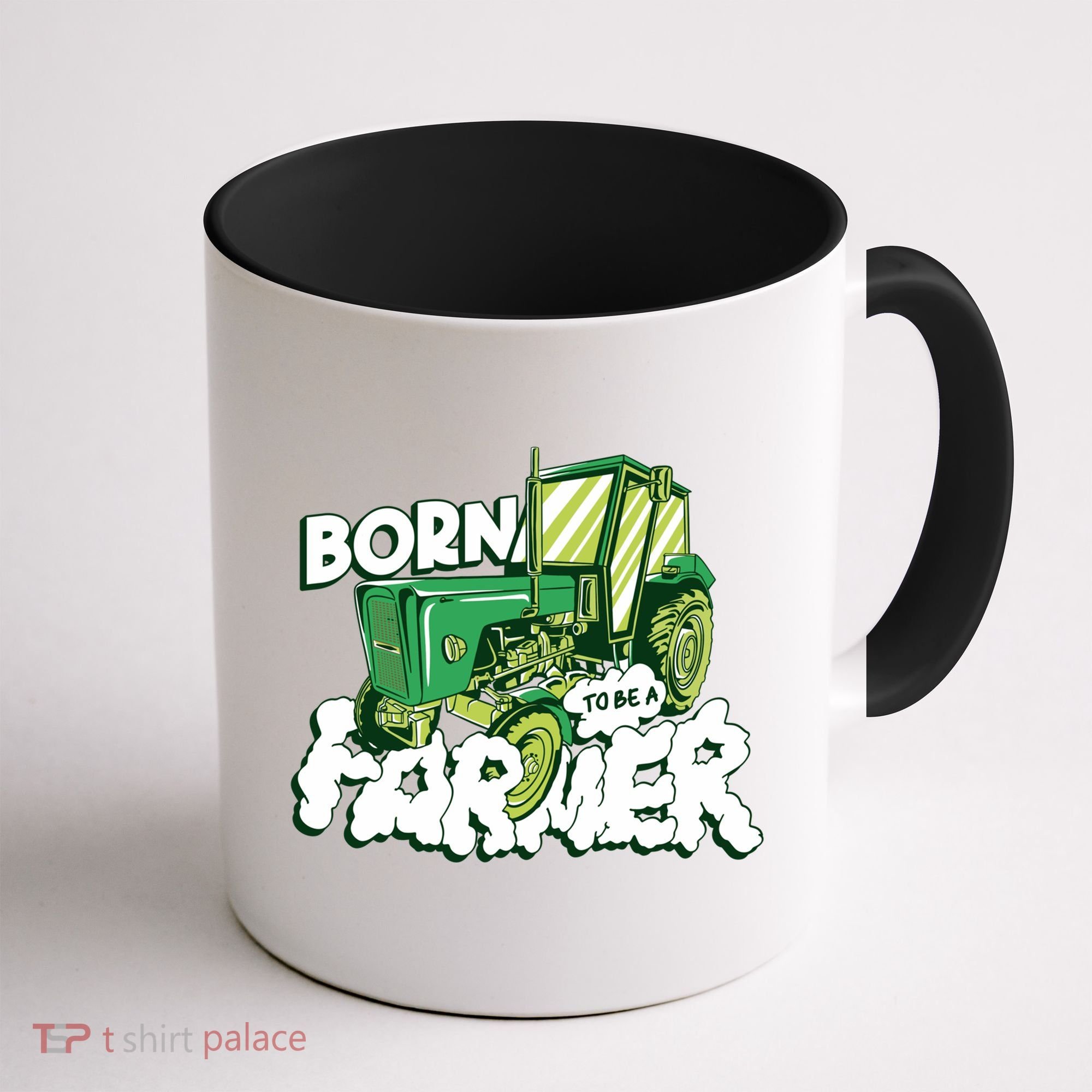 Born To Be A Farmer Tractor Farmer Meaningful Gift Coffee Mug