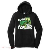 Born To Be A Farmer Tractor Farmer Meaningful Gift Women's Hoodie thumb 0