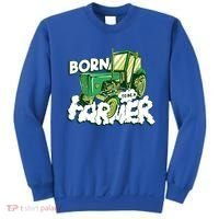 Born To Be A Farmer Tractor Farmer Meaningful Gift Sweatshirt thumb 0