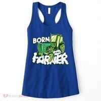 Born To Be A Farmer Tractor Farmer Meaningful Gift Women's Tank Top thumb 0