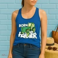 Born To Be A Farmer Tractor Farmer Meaningful Gift Women's Tank Top thumb 2