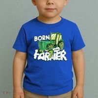 Born To Be A Farmer Tractor Farmer Meaningful Gift Toddler T-Shirt thumb 2